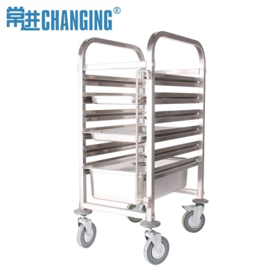 Hotel Restaurant Stainless Steel GN Pan Bakery Tray Rack Trolley trolley kitchen