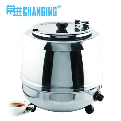 Hot Sale 10L Stainless Steel Soup Kettle Buffet Heating Soup Warming Pot