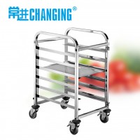 Stainless Steel Bakery Pan Tray Rack Trolley Kitchen Trolley