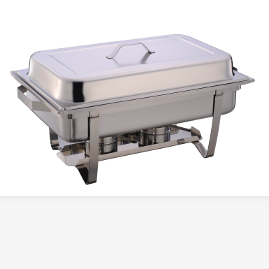 FULL SIZE STAINLESS STEEL S/S CHAFING DISH (STRAIGHT FRAME)