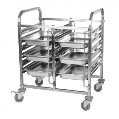 Hotel restaurant kitchen assembling stainless steel Food Trolley Pan Trolley