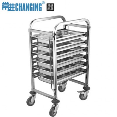 Factory Wholesale  kitchen 15 Trays Stainless Steel Bakery Trolley Cart