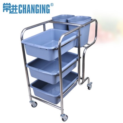 Catering Trolley Bowl Car Trolley Cart Restaurant Table Mobile Dining Car