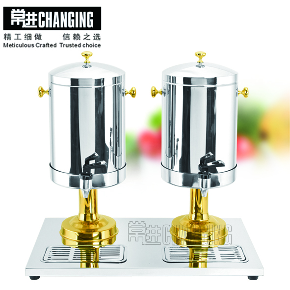 High quality frozen food service equipment 2 tanks milk drink beverage dispenser for buffet